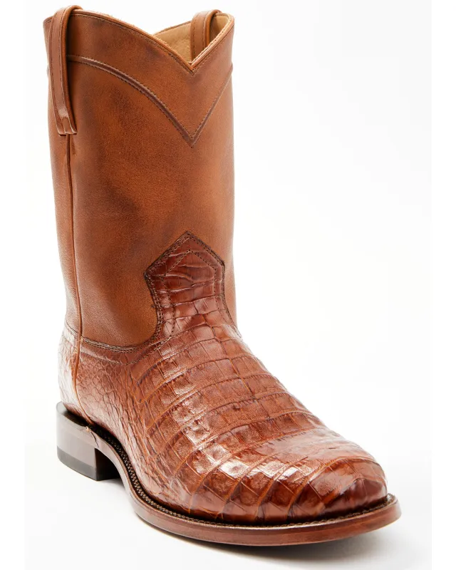 Cody James Black ™978® Men's Carmen Exotic Caiman Belly Roper Boots - Round Toe sold by Cody James