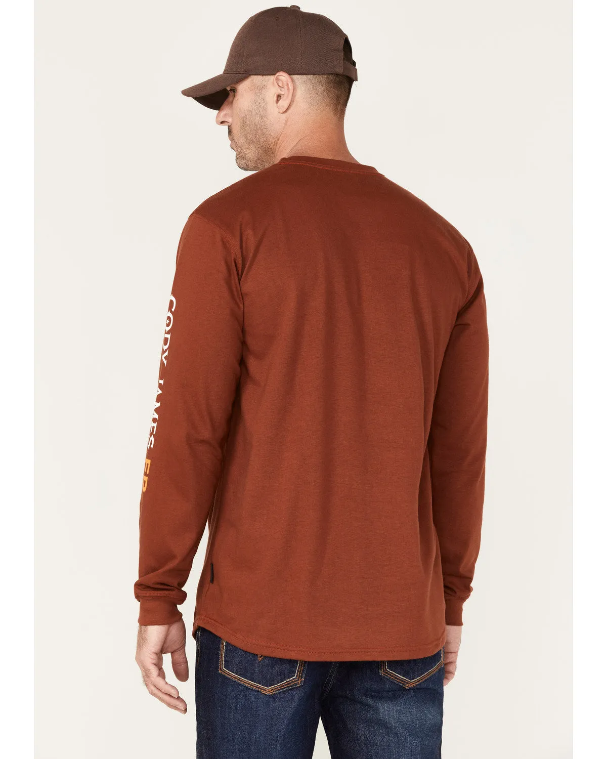 Cody James Men's FR Logo Long Sleeve Work T-Shirt - Tall sold by Cody James product image thumbnail 4