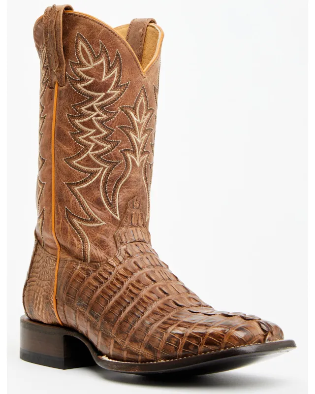 Cody James Men's Exotic Caiman Tail Western Boots - Broad Square Toe sold by Cody James