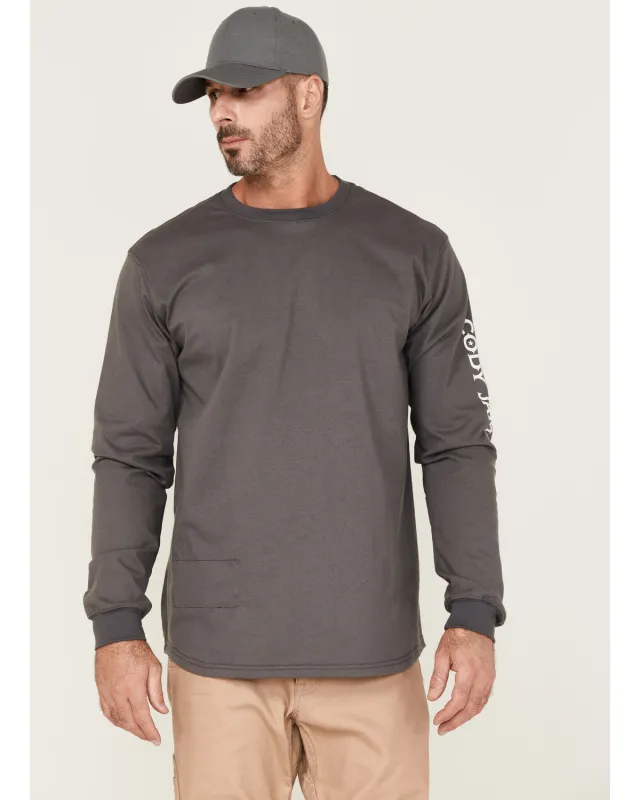 Cody James Men's FR Logo Long Sleeve Work T-Shirt sold by Cody James