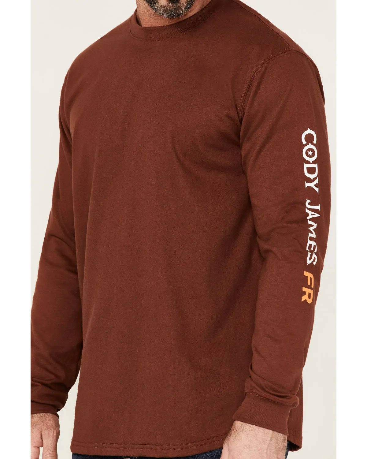 Cody James Men's FR Logo Long Sleeve Work T-Shirt sold by Cody James product image thumbnail 3