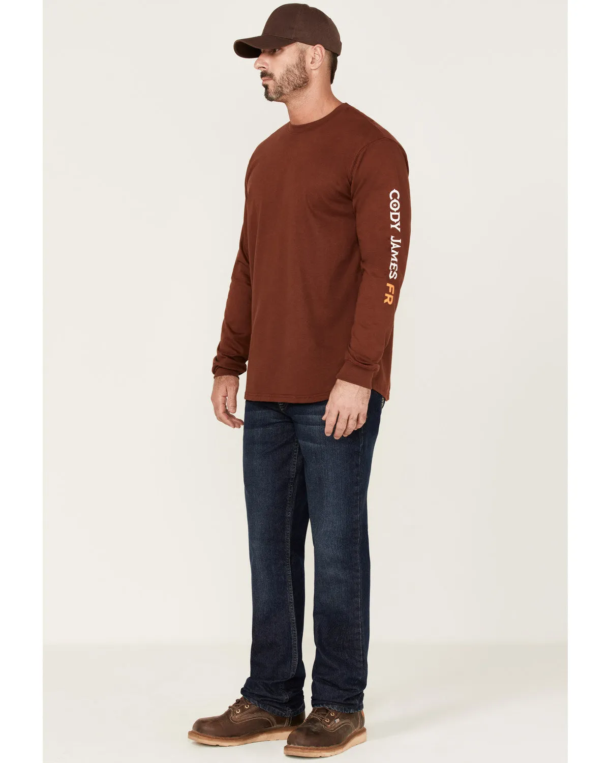 Cody James Men's FR Logo Long Sleeve Work T-Shirt sold by Cody James product image thumbnail 2