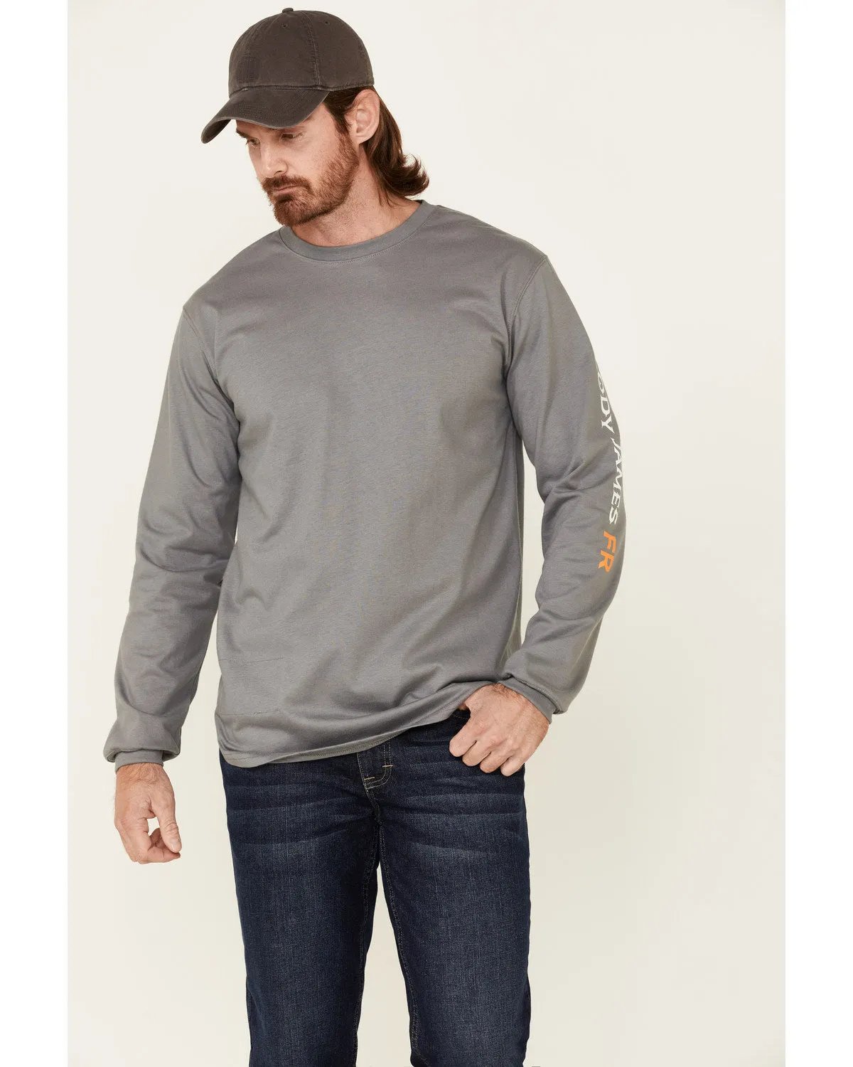 Cody James Men's FR Logo Long Sleeve Work T-Shirt sold by Cody James