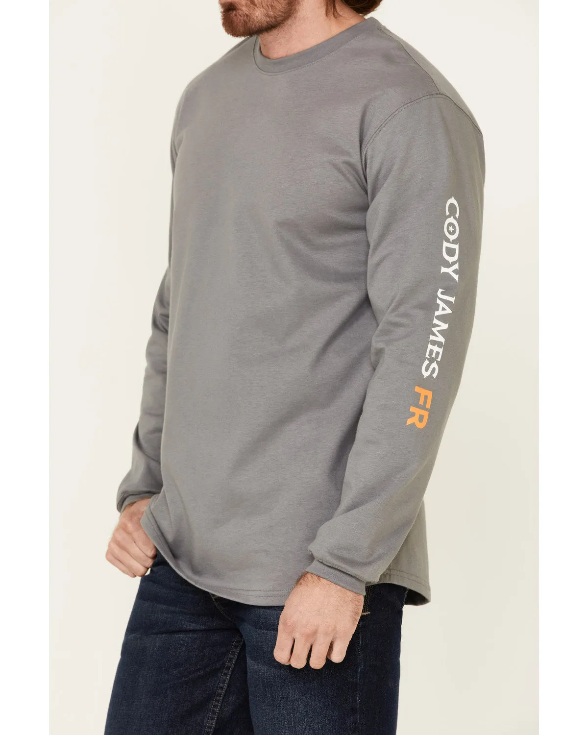 Cody James Men's FR Logo Long Sleeve Work T-Shirt sold by Cody James product image thumbnail 3