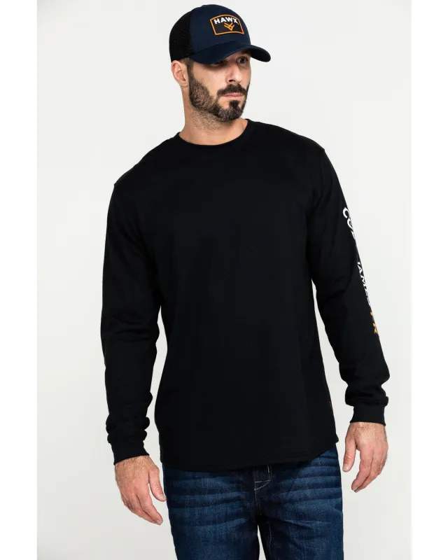 Cody James Men's FR Logo Long Sleeve Stretch Work Shirt sold by Cody James