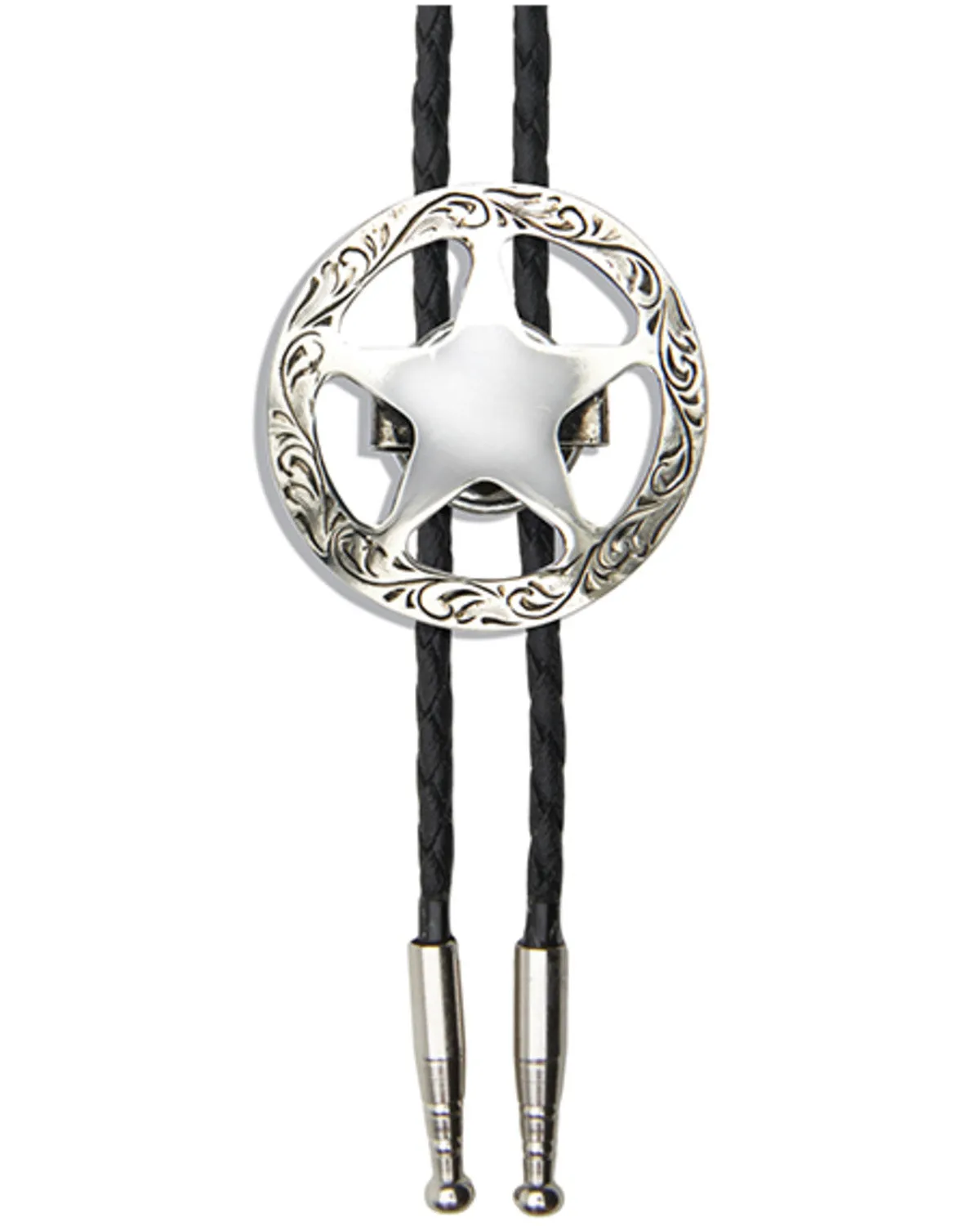 Cody James Men's Silver Sheriff's Star Bolo Tie sold by Cody James