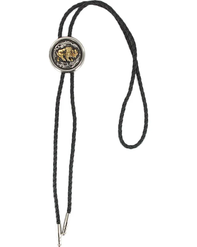 Cody James Men's Bison Bolo Tie made by Cody James