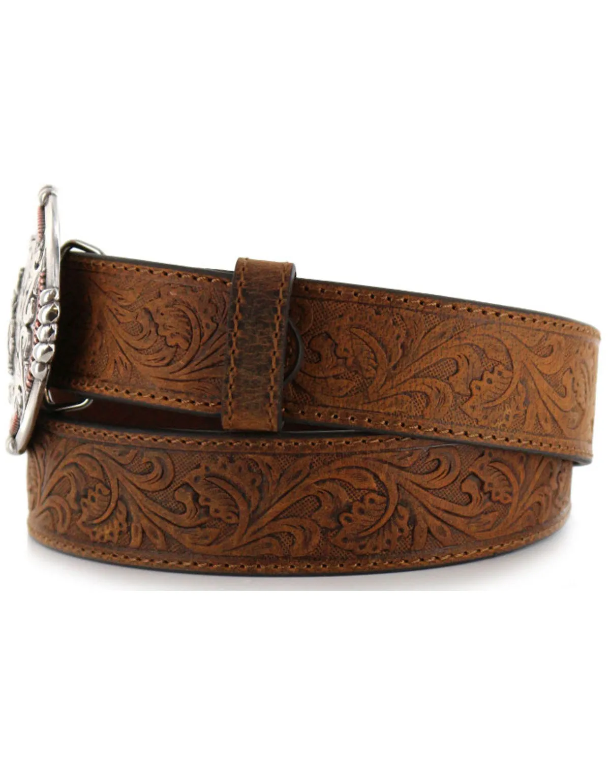 Cody James Men's Bronc Buckle Tooled Leather Belt sold by Cody James product image thumbnail 4