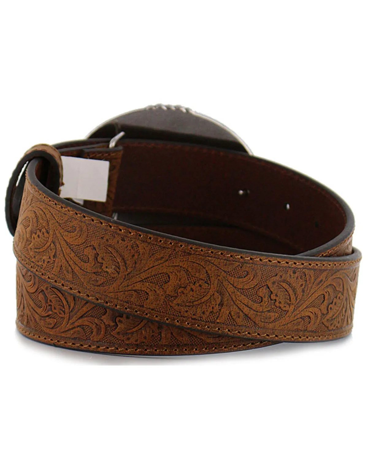 Cody James Men's Bronc Buckle Tooled Leather Belt sold by Cody James product image thumbnail 3