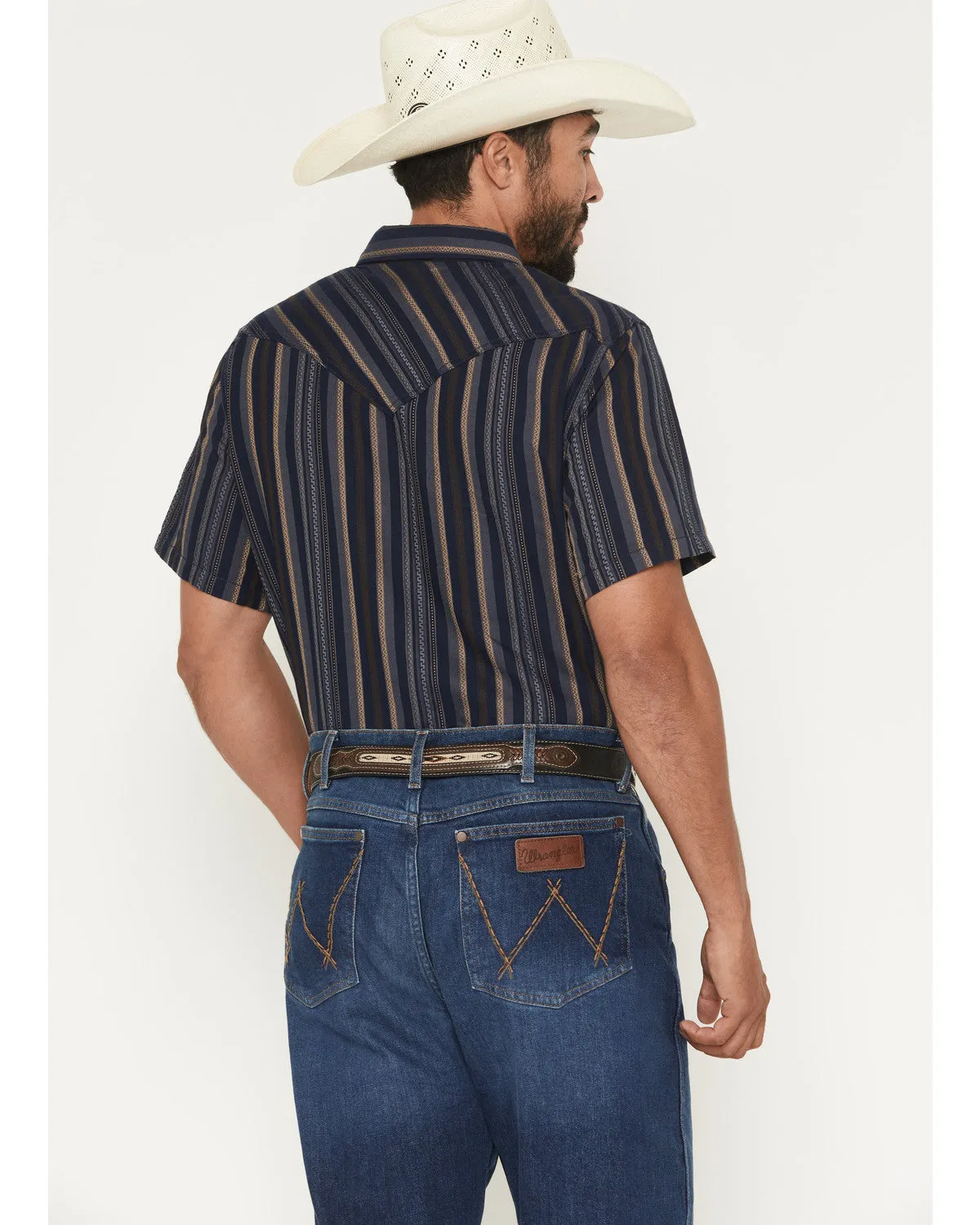 Cody James Men's Highland Rim Striped Print Short Sleeve Snap Western Shirt - Big sold by Cody James product image thumbnail 4