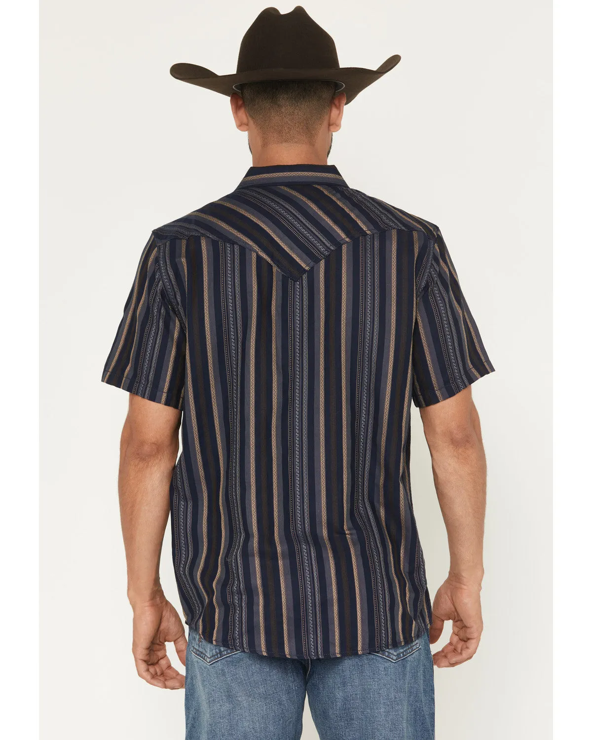Cody James Men's Highland Rim Striped Print Short Sleeve Snap Western Shirt sold by Cody James product image thumbnail 4