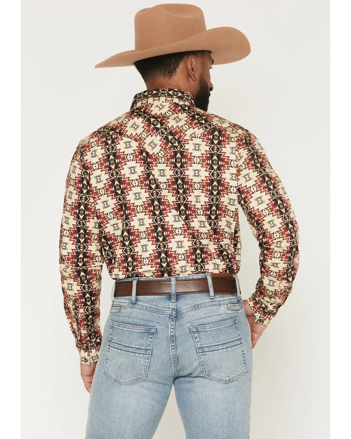 Cody James Men's Thatcher Southwestern Print Long Sleeve Snap Western Shirt sold by Cody James product image thumbnail 4