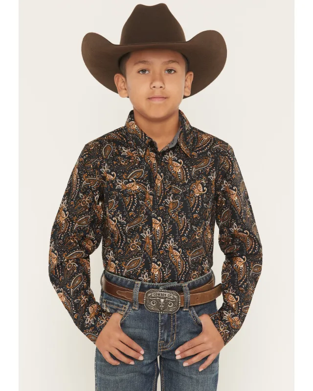 Cody James Men's Canyon Rider Paisley Print Long Sleeve Snap Western Shirt made by Cody James