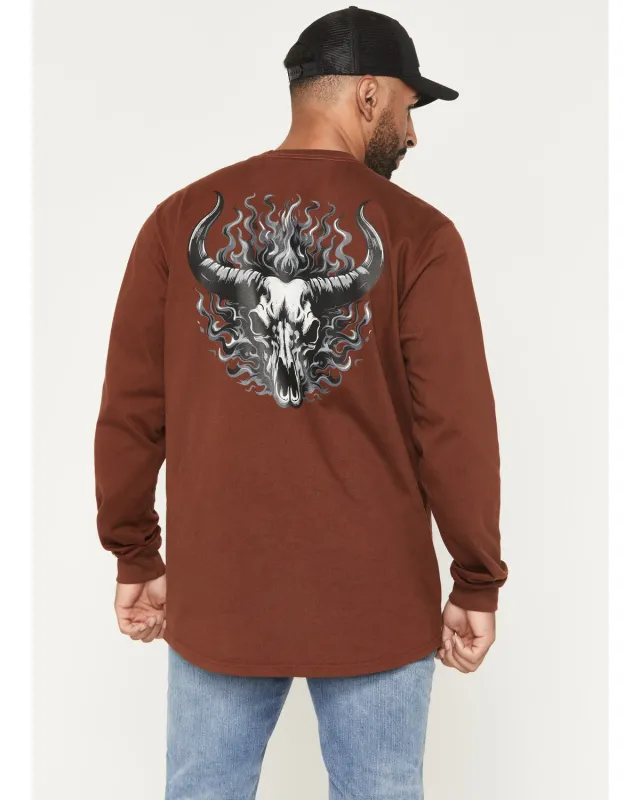 Cody James Men's FR Bull Solid Long Sleeve Work T-Shirt sold by Cody James