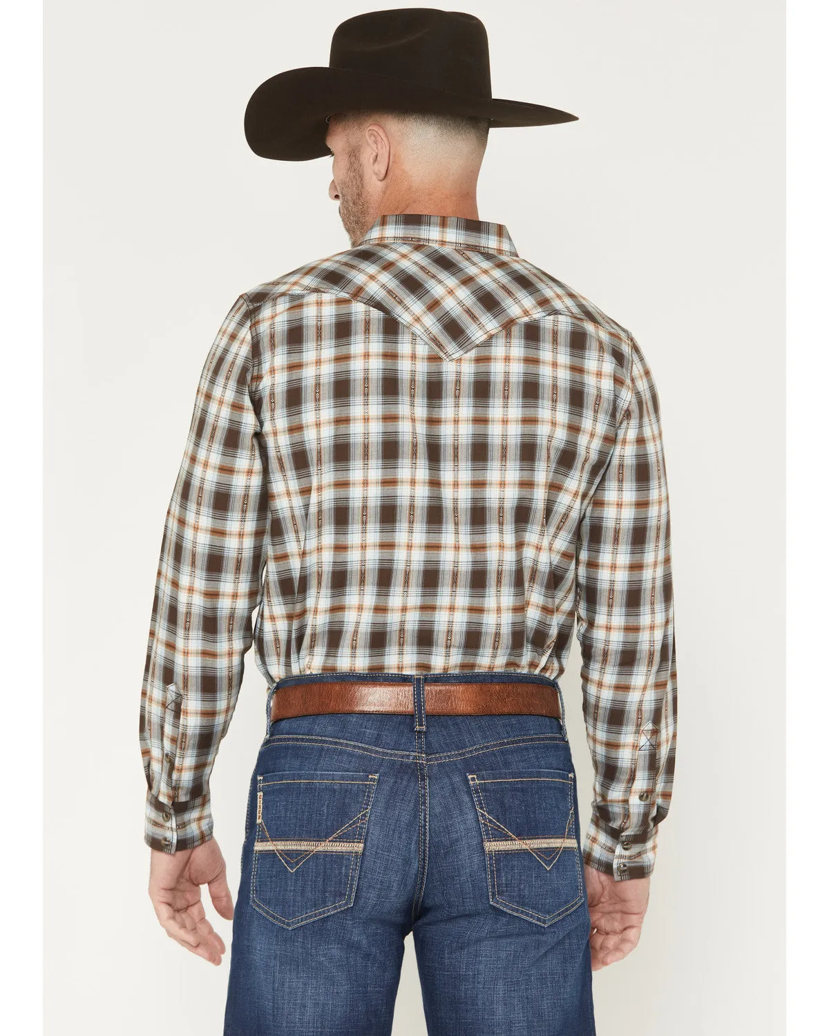 Cody James The American Cowboy Southwestern Plaid Print Long Sleeve Snap Western Shirt sold by Cody James product image thumbnail 4