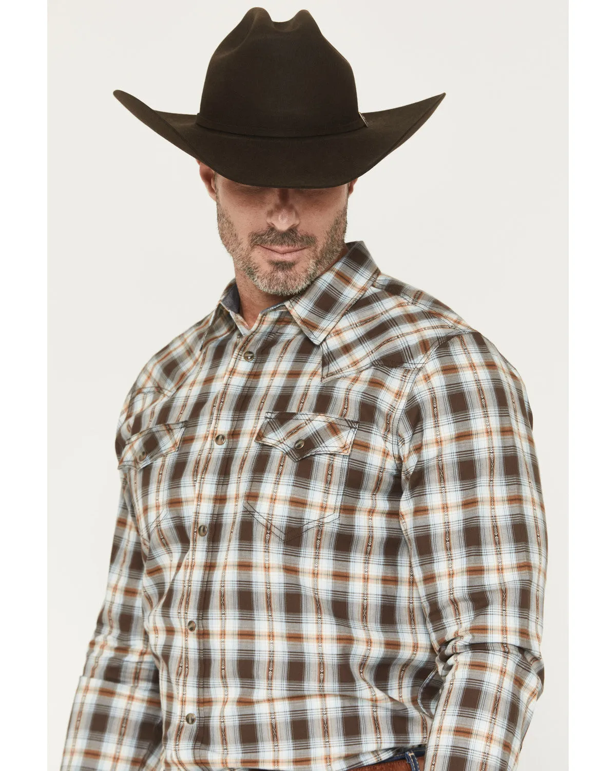 Cody James The American Cowboy Southwestern Plaid Print Long Sleeve Snap Western Shirt sold by Cody James product image thumbnail 2