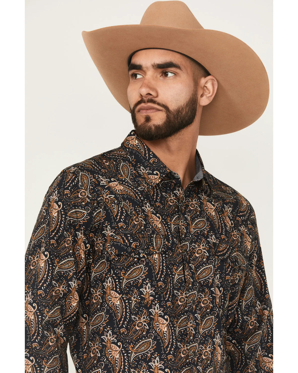 Cody James Men's Desert Dapper Paisley Print Long Sleeve Snap Western Shirt - Big sold by Cody James product image thumbnail 2