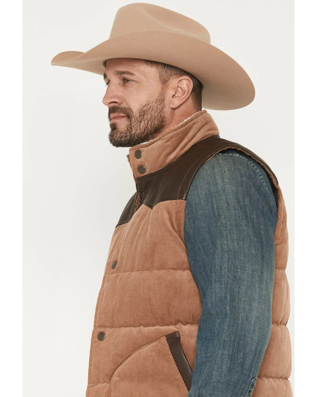 Cody James Men's Lonoke Corduroy Puffer Vest sold by Cody James product image thumbnail 2