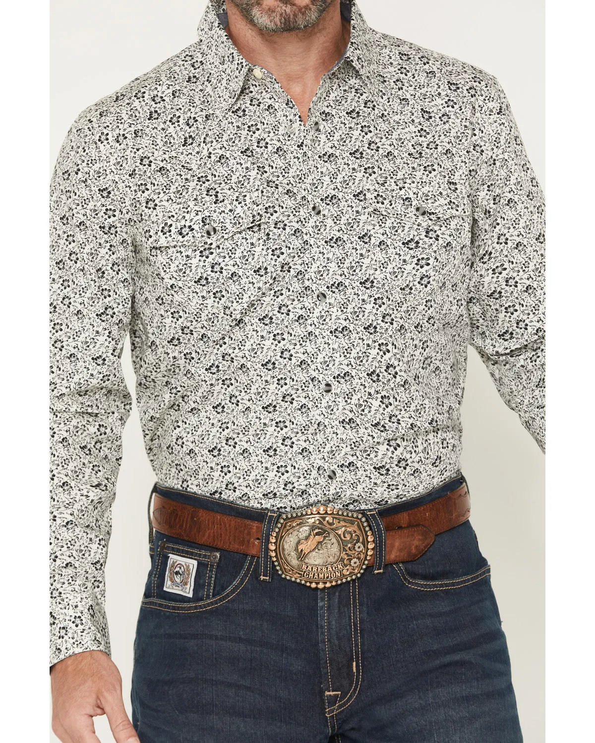 Cody James Men's Sunset Rider Floral Print Long Sleeve Snap Western Shirt sold by Cody James product image thumbnail 3