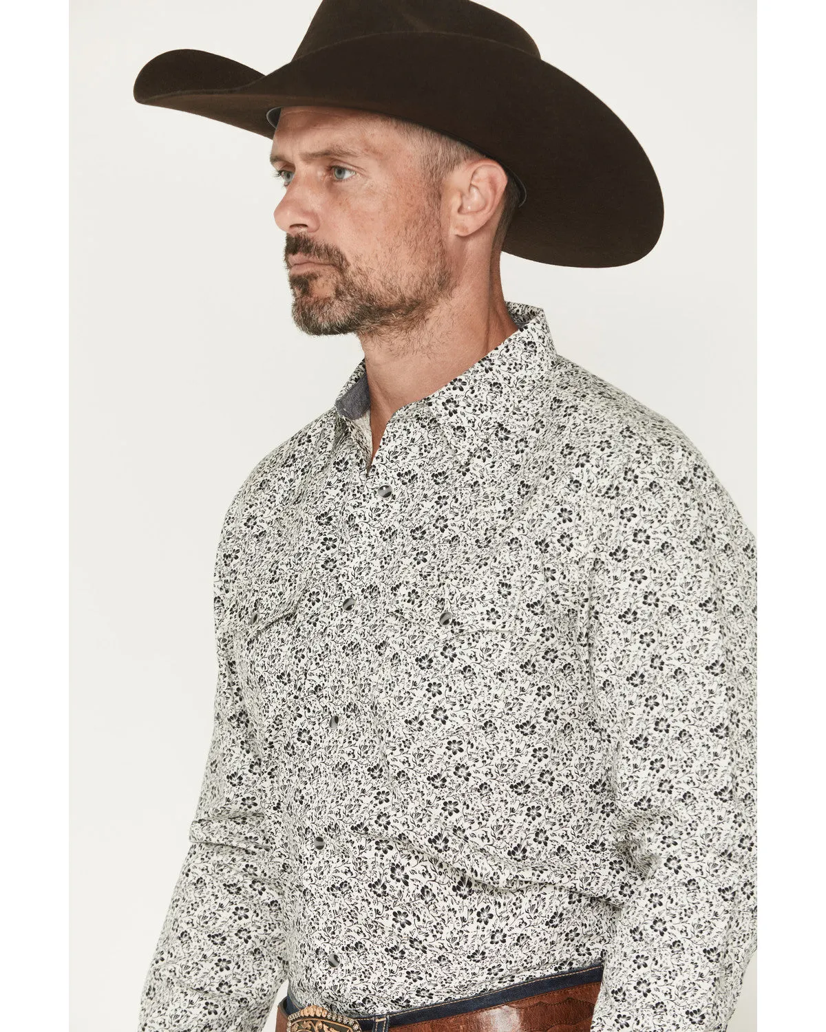 Cody James Men's Sunset Rider Floral Print Long Sleeve Snap Western Shirt sold by Cody James product image thumbnail 2