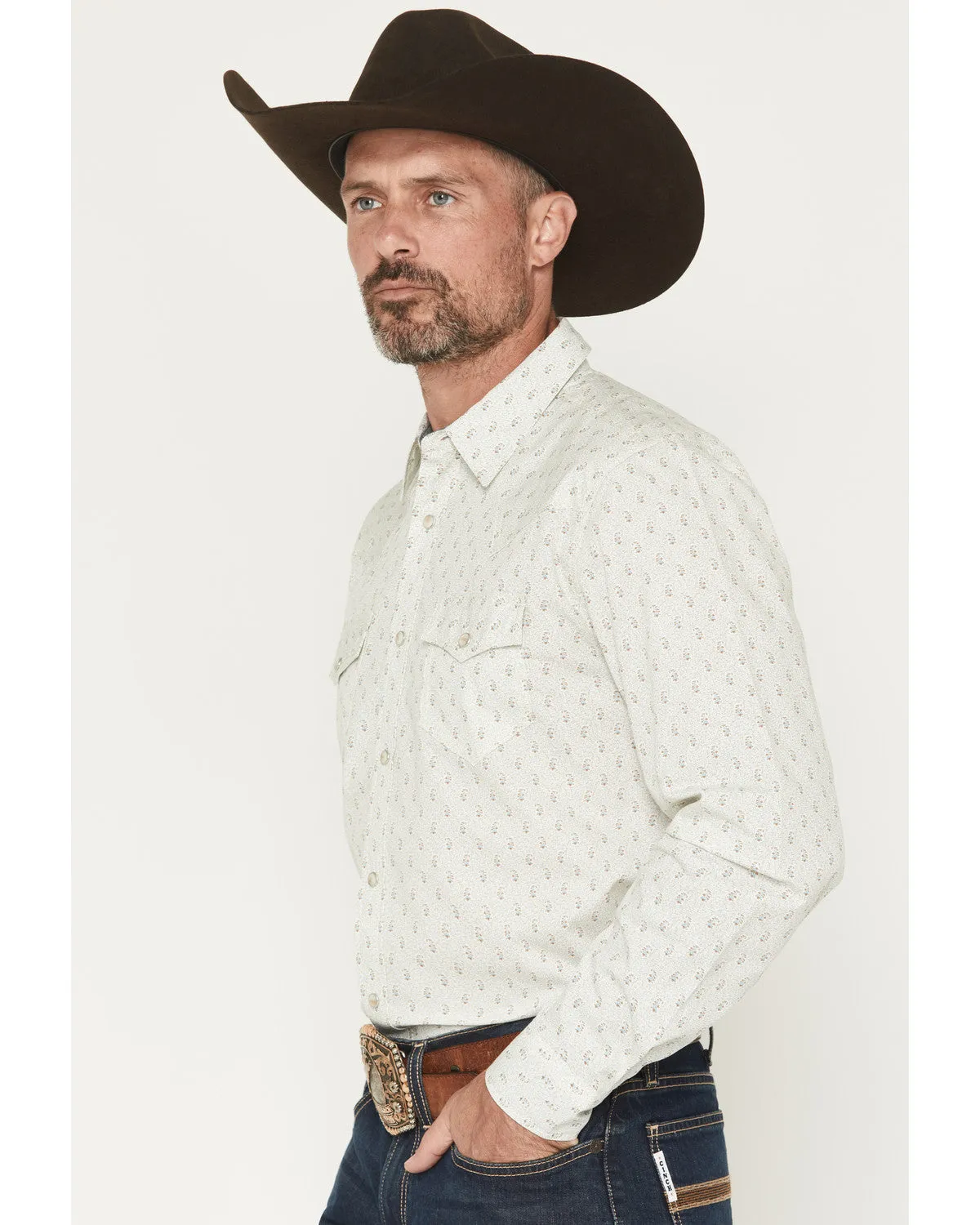 Cody James Men's Rocky Range Paisley Print Long Sleeve Snap Western Shirt sold by Cody James product image thumbnail 2