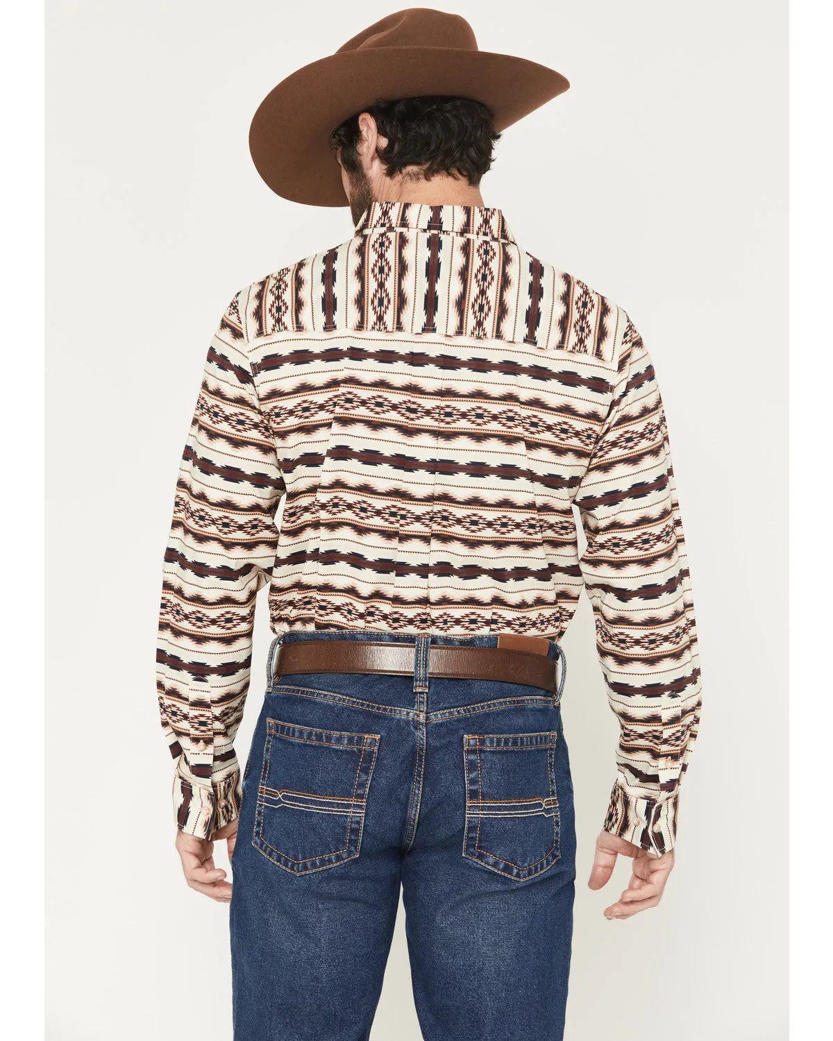 Cody James Men's Maverick Southwestern Print Long Sleeve Button-Down Stretch Western Shirt sold by Cody James product image thumbnail 4