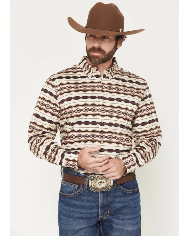 Cody James Men's Maverick Southwestern Print Long Sleeve Button-Down Stretch Western Shirt sold by Cody James