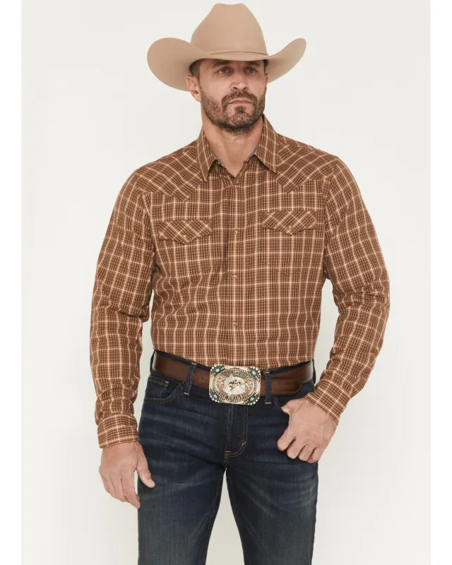Cody James Men's Iron Oak Ranch Plaid Print Long Sleeve Snap Western Shirt sold by Cody James