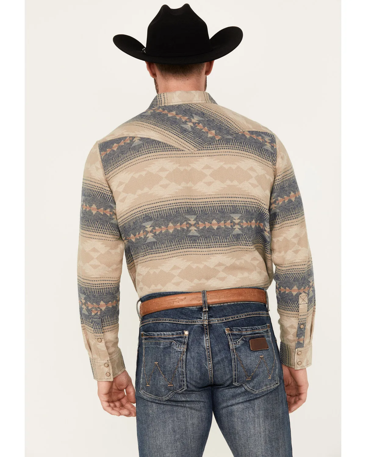 Cody James Men's Arrow Bear Southwestern Print Long Sleeve Snap Western Shirt sold by Cody James product image thumbnail 4