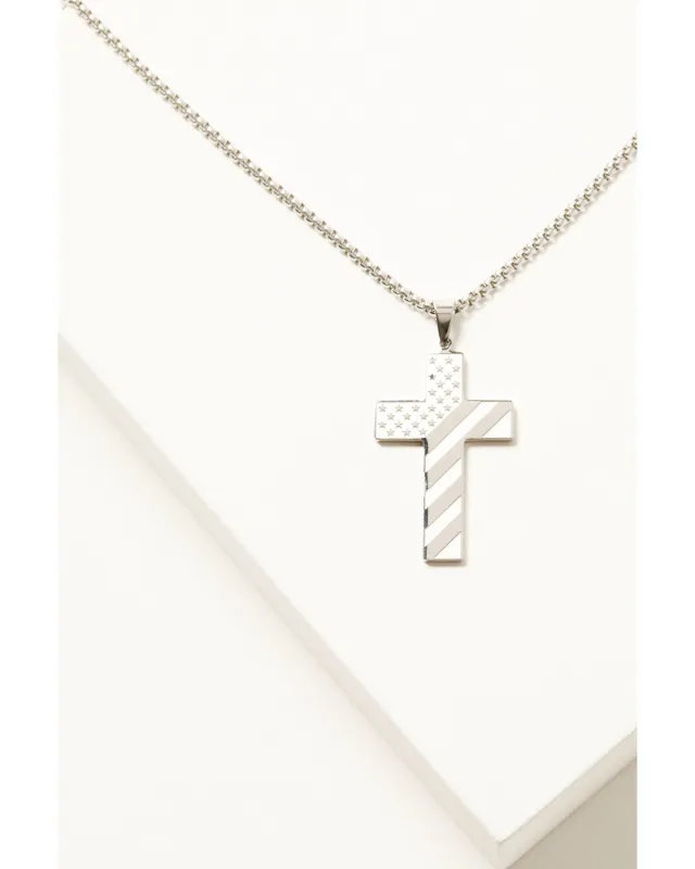 Cody James Men's Americana Cross Necklace made by Cody James