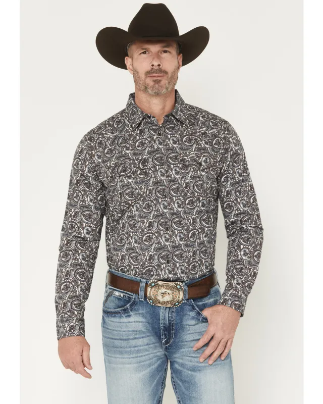 Cody James Men's Mountain Ranger Paisley Print Long Sleeve Snap Western Shirt sold by Cody James