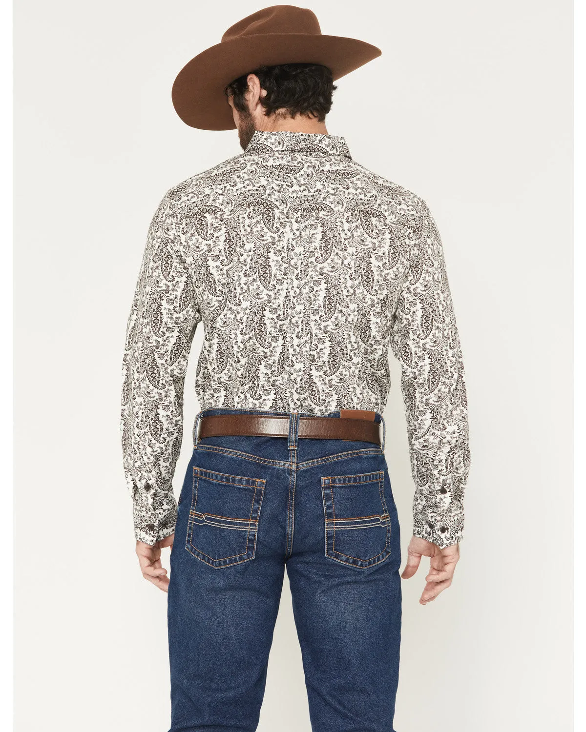 Cody James Men's Dagget 2.0 Paisley Print Long Sleeve Button-Down Stretch Western Shirt sold by Cody James product image thumbnail 4