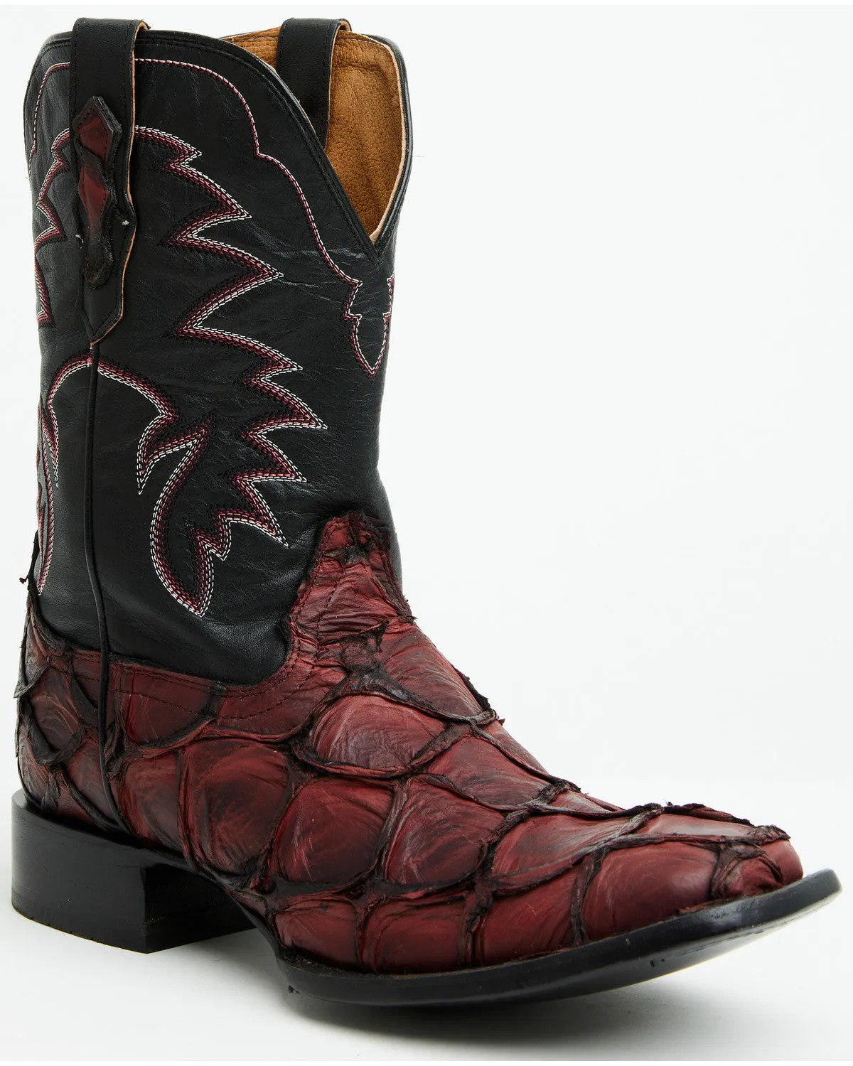 Cody James Men's Exotic Pirarucu Western Boots - Broad Square Toe sold by Cody James