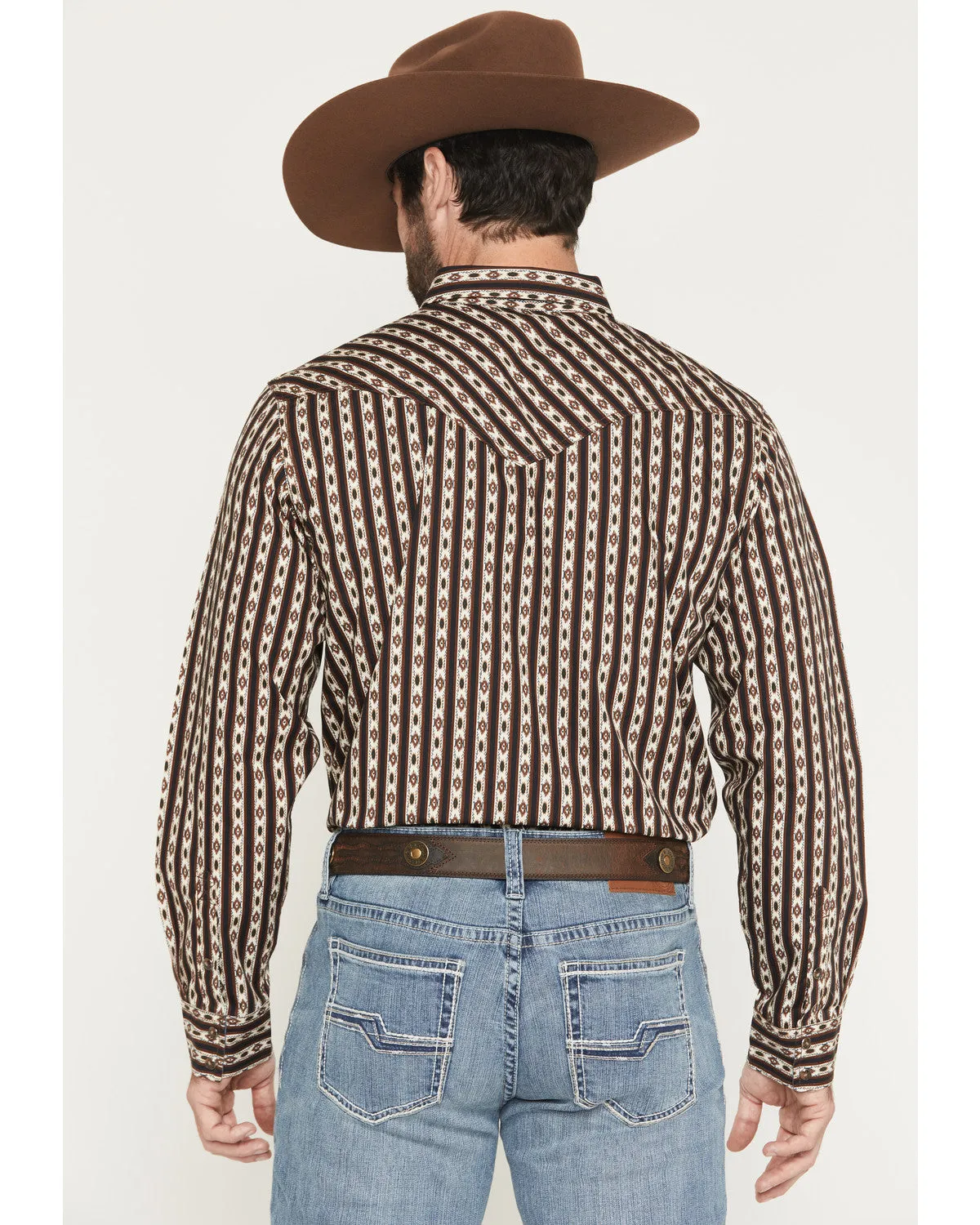 Cody James Men's Cowboys Legacy Southwestern Striped Long Sleeve Snap Western Shirt sold by Cody James product image thumbnail 4