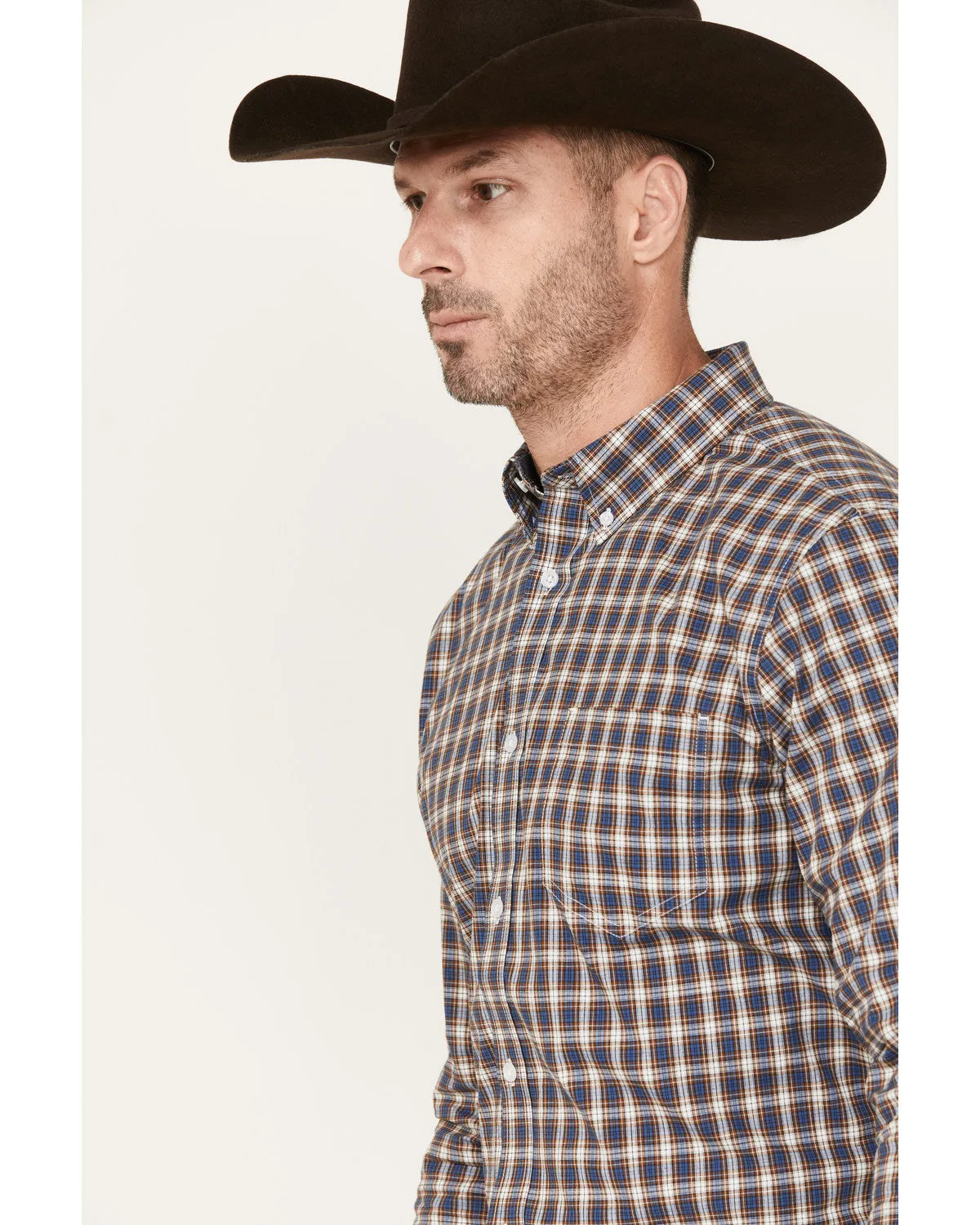 Cody James Men's Wes Plaid Print Long Sleeve Button-Down Stretch Western Shirt sold by Cody James product image thumbnail 2