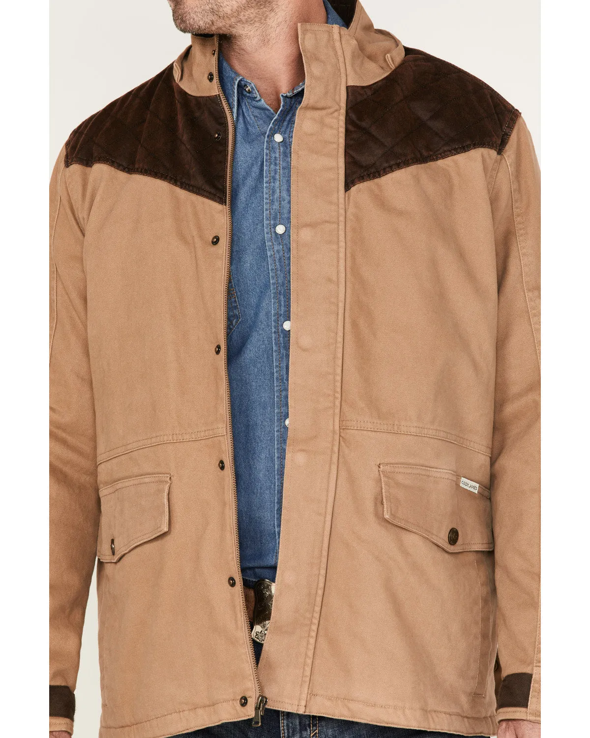Cody James Men's Olton Utility Canvas Rancher Hooded Jacket sold by Cody James product image thumbnail 3