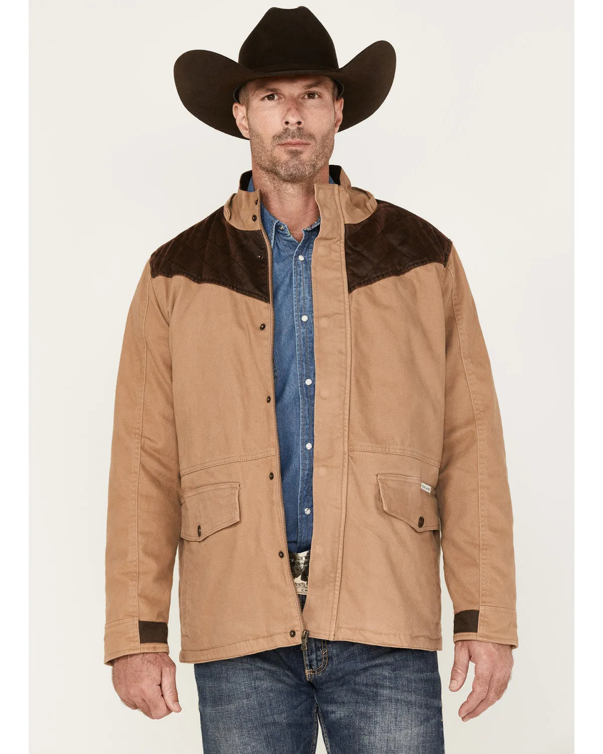 Cody James Men's Olton Utility Canvas Rancher Hooded Jacket sold by Cody James
