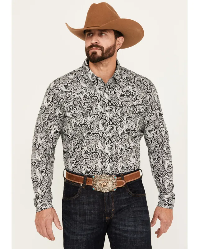 Cody James Men's Mamba Paisley Print Long Sleeve Western Snap Shirt sold by Cody James