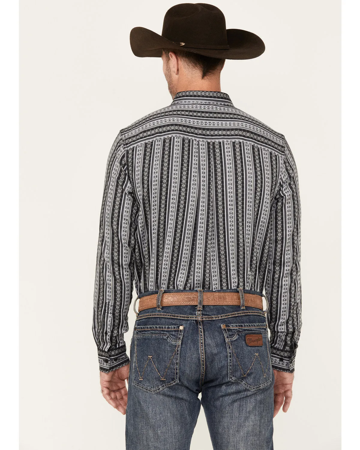 Cody James Men's Wiltern Striped Long Sleeve Button-Down Stretch Western Shirt sold by Cody James product image thumbnail 4