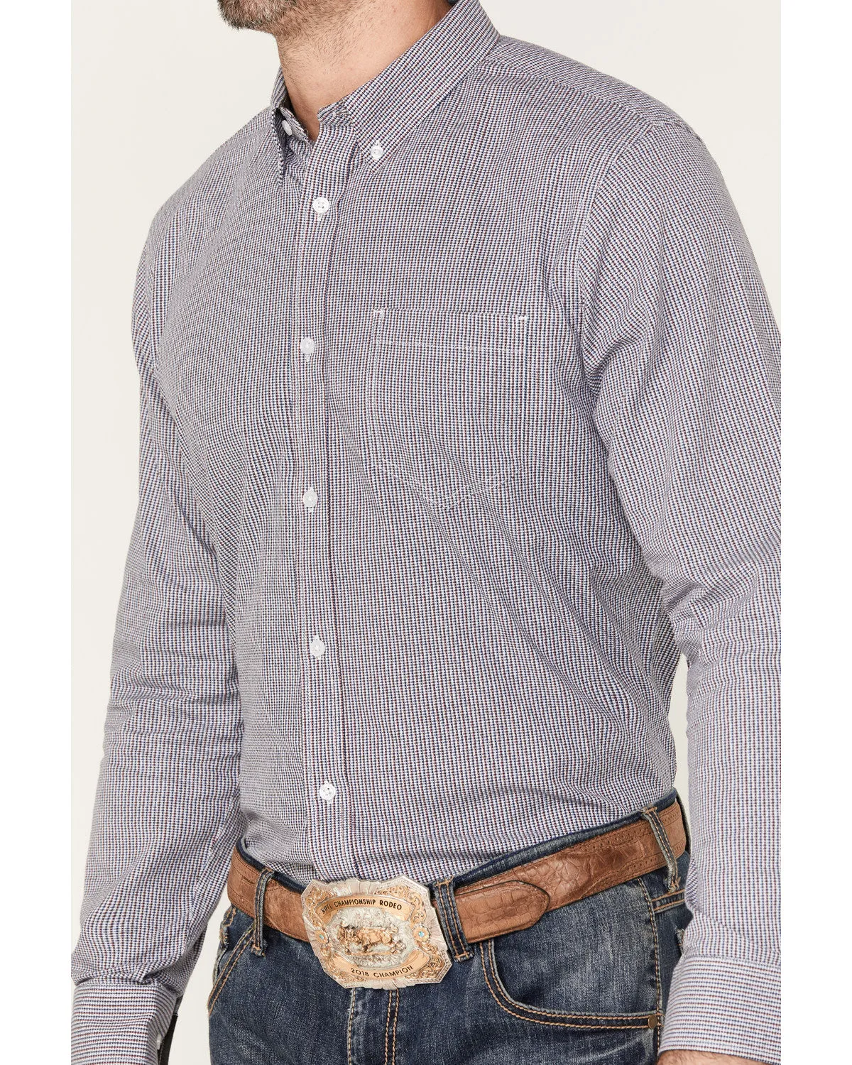 Cody James Men's Toby Long Sleeve Button-Down Stretch Western Shirt sold by Cody James product image thumbnail 3