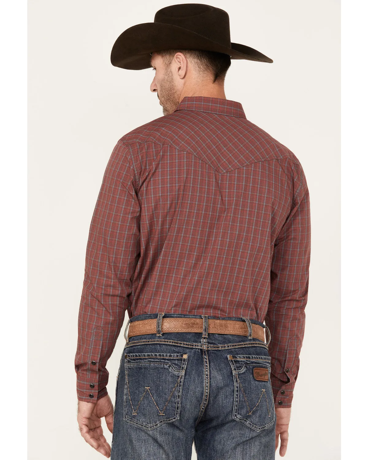 Cody James Men's Fire Mountain Long Sleeve Plaid Print Snap Western Shirt sold by Cody James product image thumbnail 4