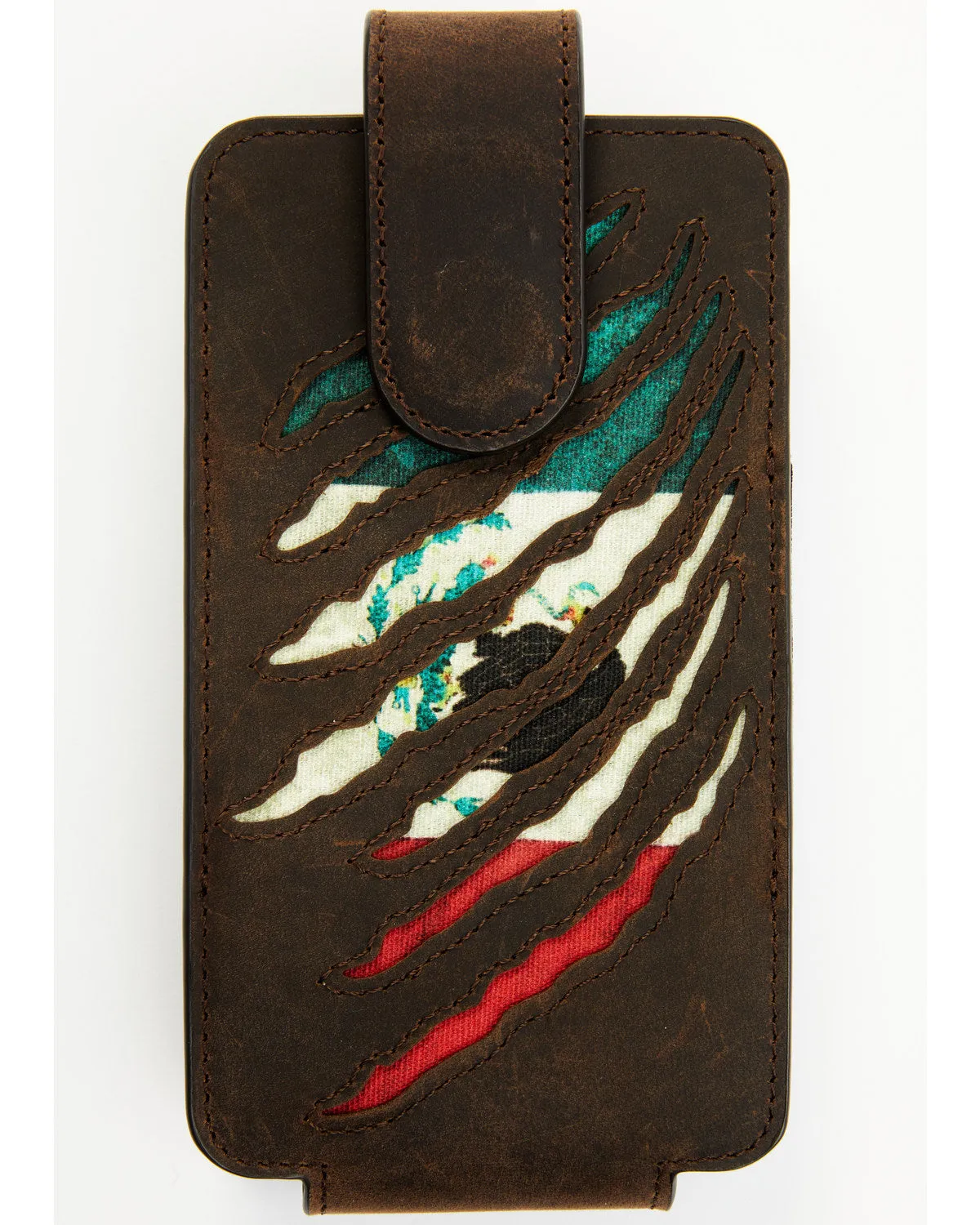 Cody James Men's Scratch Mexican Flag Cell Phone Holder Clip-On Case sold by Cody James product image thumbnail 2
