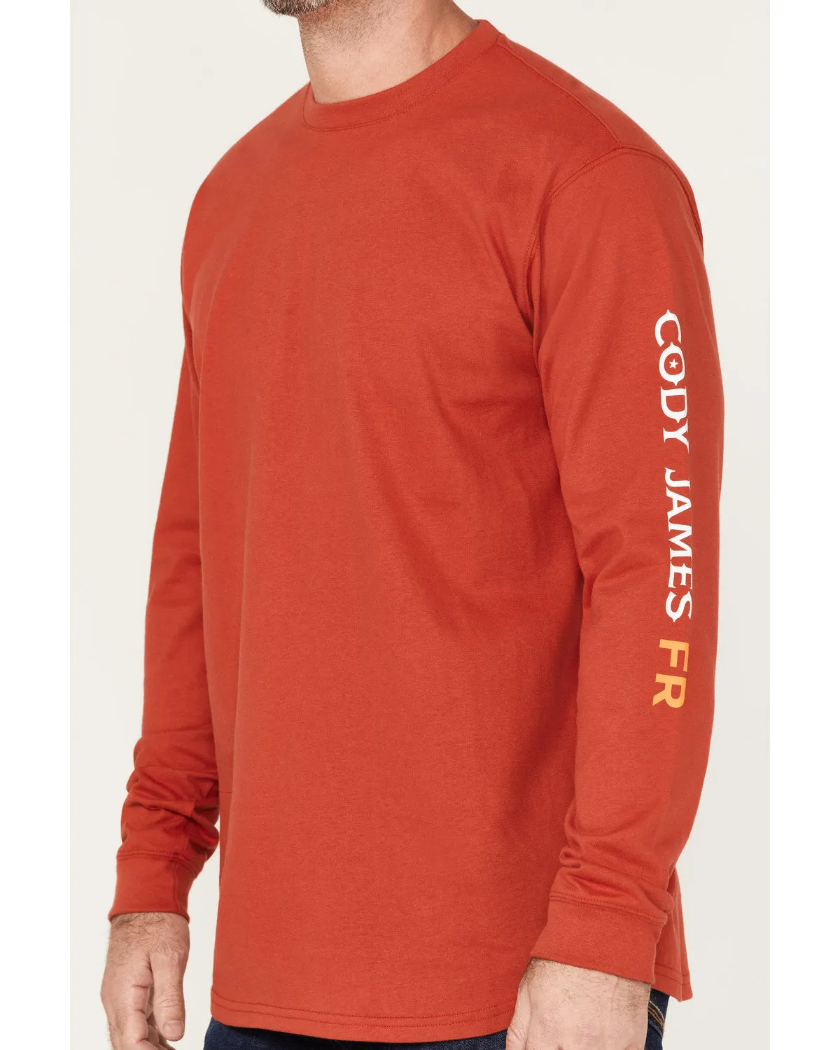 Cody James Men's FR Logo Long Sleeve Work T-Shirt sold by Cody James product image thumbnail 3
