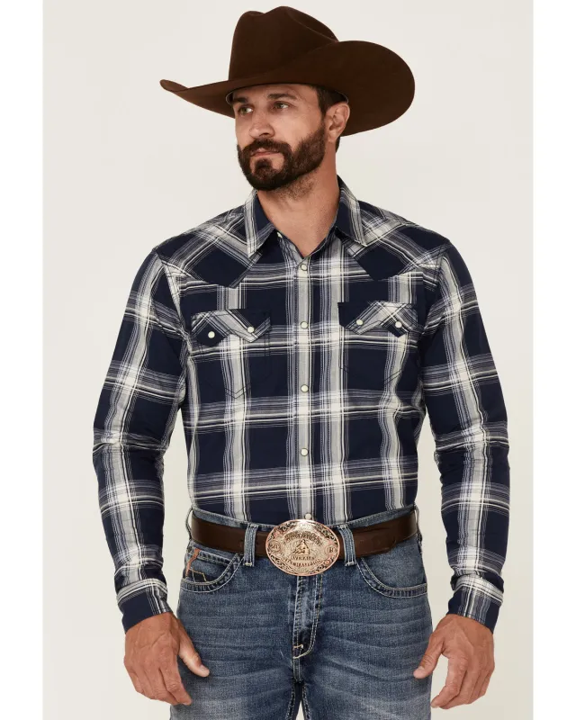 Cody James Men's Transfer Large Plaid Long Sleeve Snap Western Shirt sold by Cody James