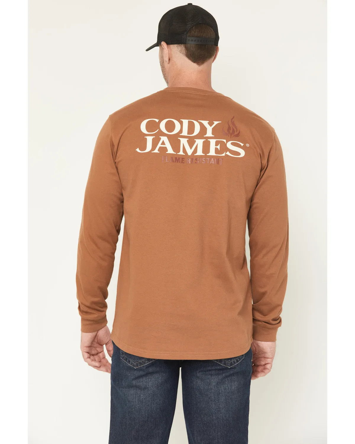 Cody James Men's FR Logo Long Sleeve Graphic Work T-Shirt sold by Cody James
