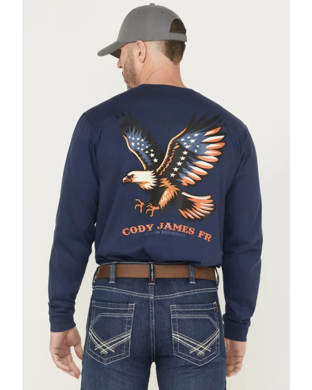 Cody James Men's FR Eagle Long Sleeve Graphic Work Shirt sold by Cody James