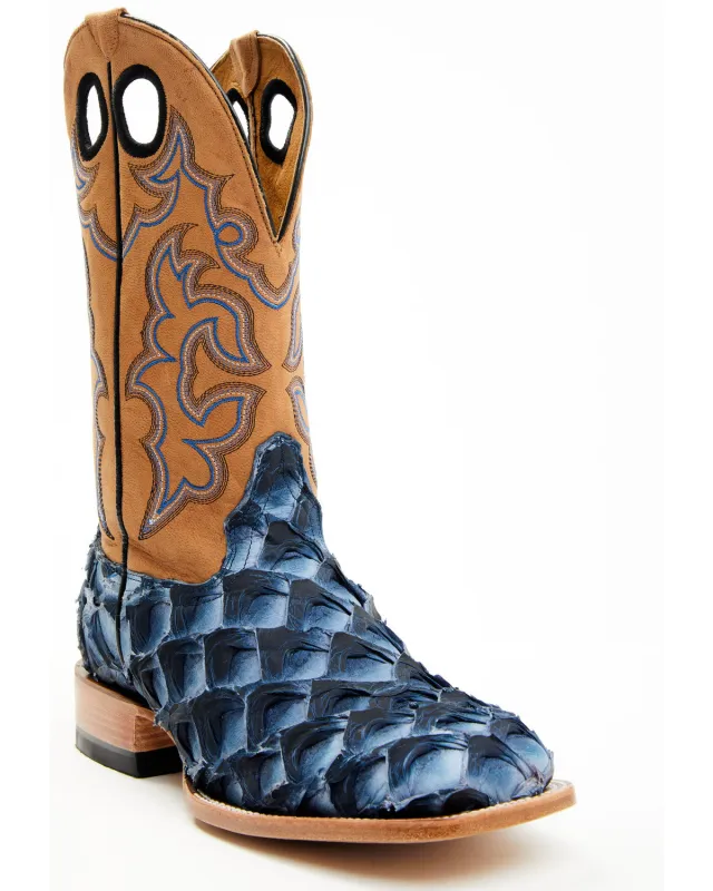 Cody James Men's Exotic Pirarucu Western Boots - Broad Square Toe sold by Cody James