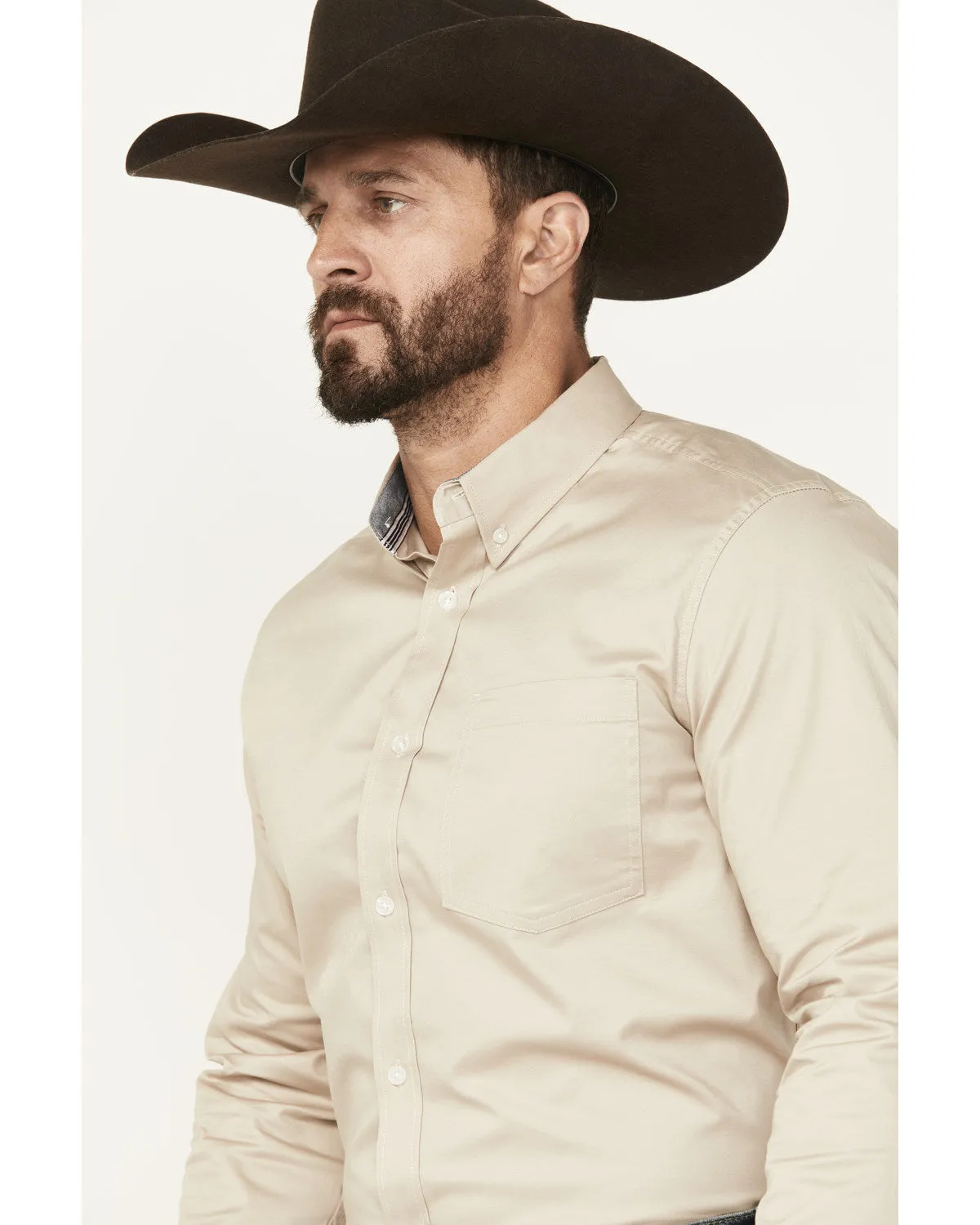 Cody James Men's Basic Twill Long Sleeve Button-Down Performance Western Shirt - Tall sold by Cody James product image thumbnail 2