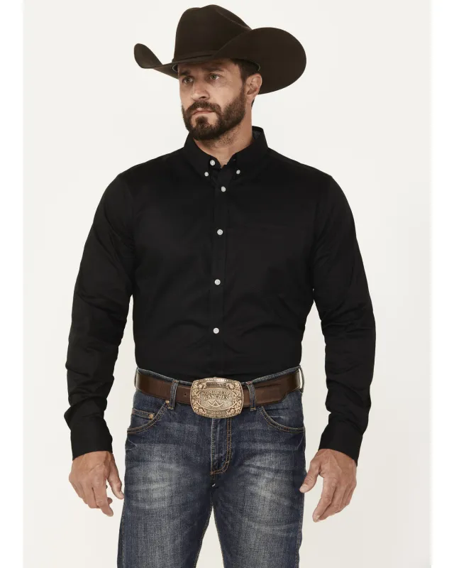 Cody James Men's Basic Twill Long Sleeve Button-Down Performance Western Shirt made by Cody James