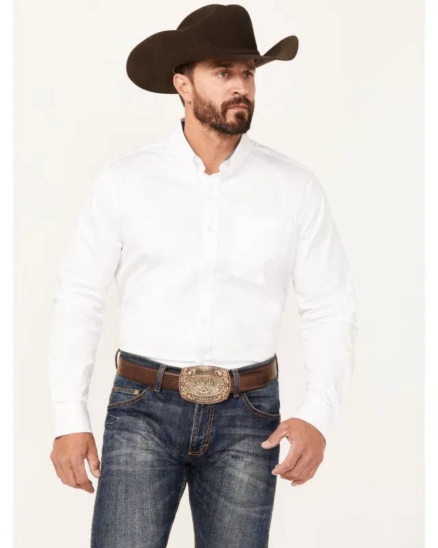 Cody James Men's Basic Twill Long Sleeve Button-Down Performance Western Shirt made by Cody James